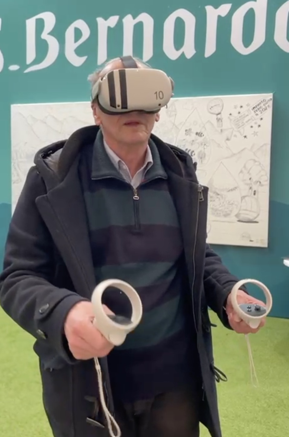 Visitatore allo stand S.Bernardo